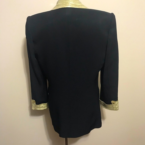Holly’s Women’s Black Blazer With Rhinestones - Picture 8 of 16